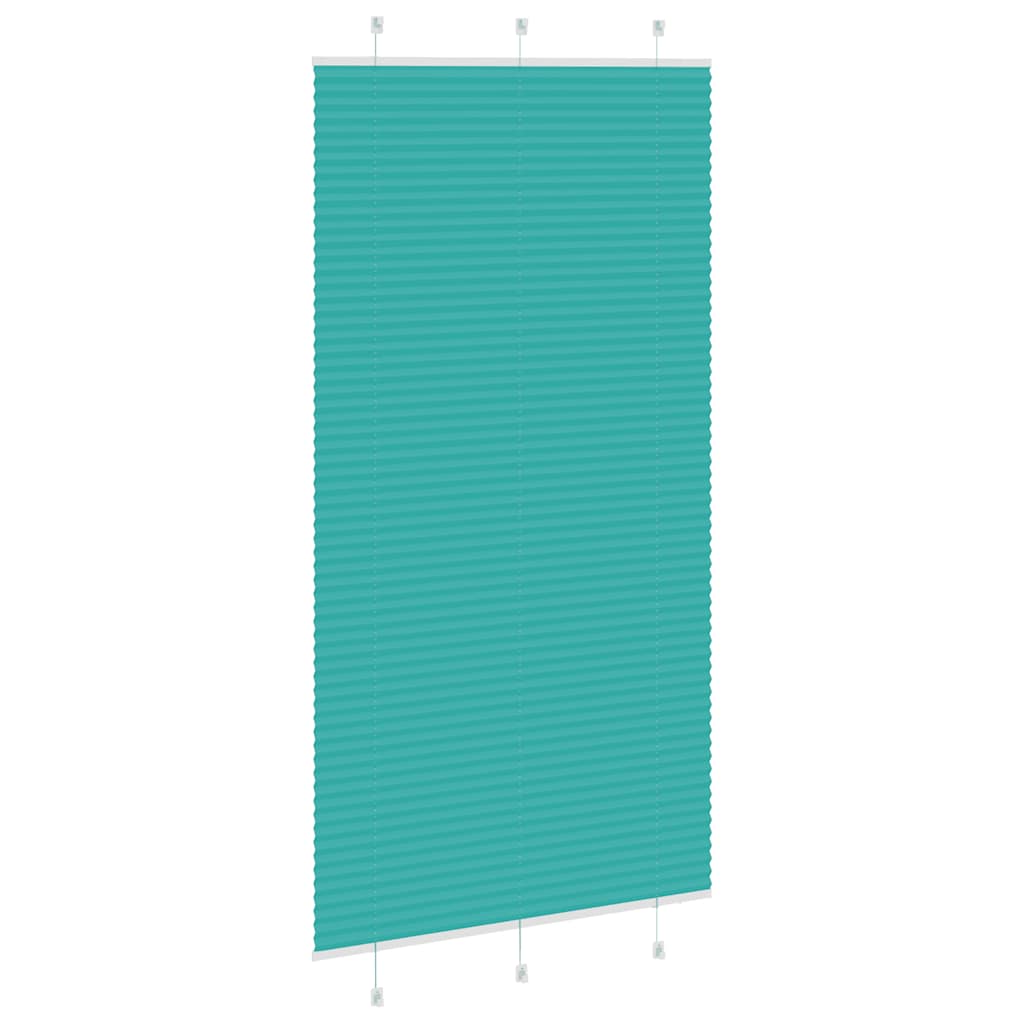 Store plissé vert pétrole 110x200 cm largeur tissu 109,4 cm Polyester