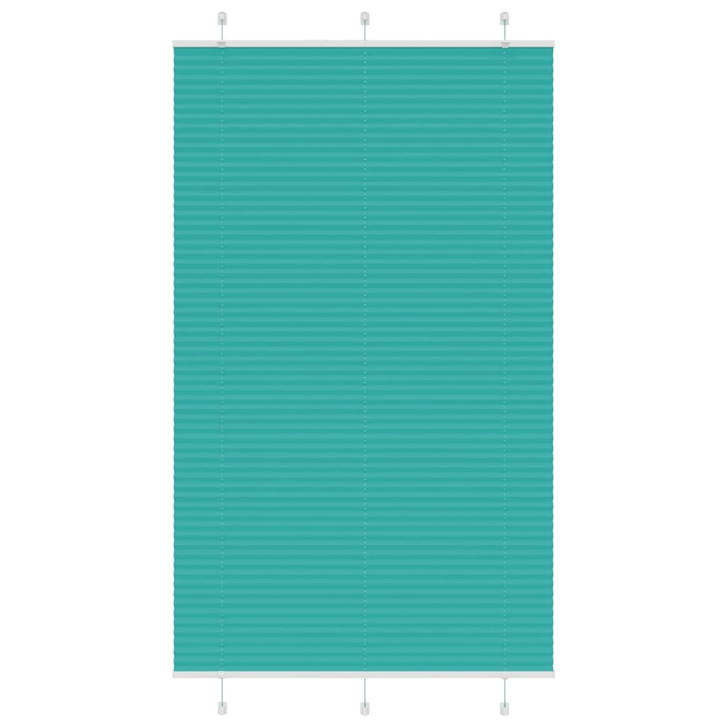 Store plissé vert pétrole 115x200 cm largeur tissu 114,4 cm polyester