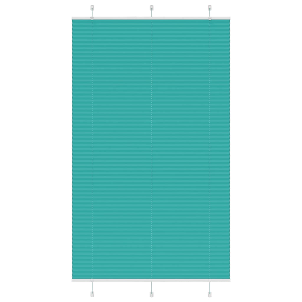 Plissé vert pétrole 120x200 cm largeur tissu 119,4 cm polyester