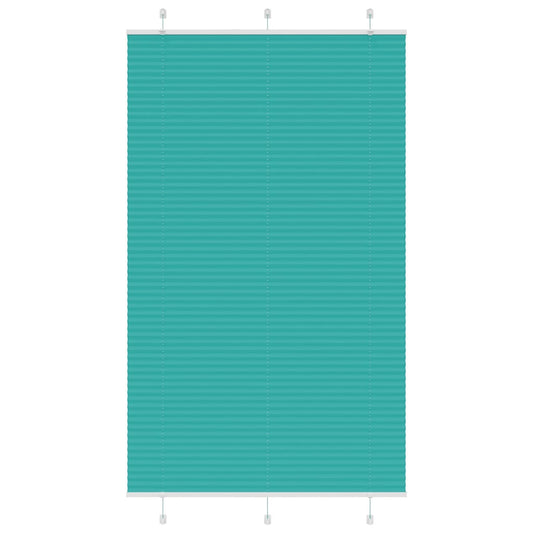 Plissee Petrolgrün 120x200 cm Stoffbreite 119,4 cm Polyester