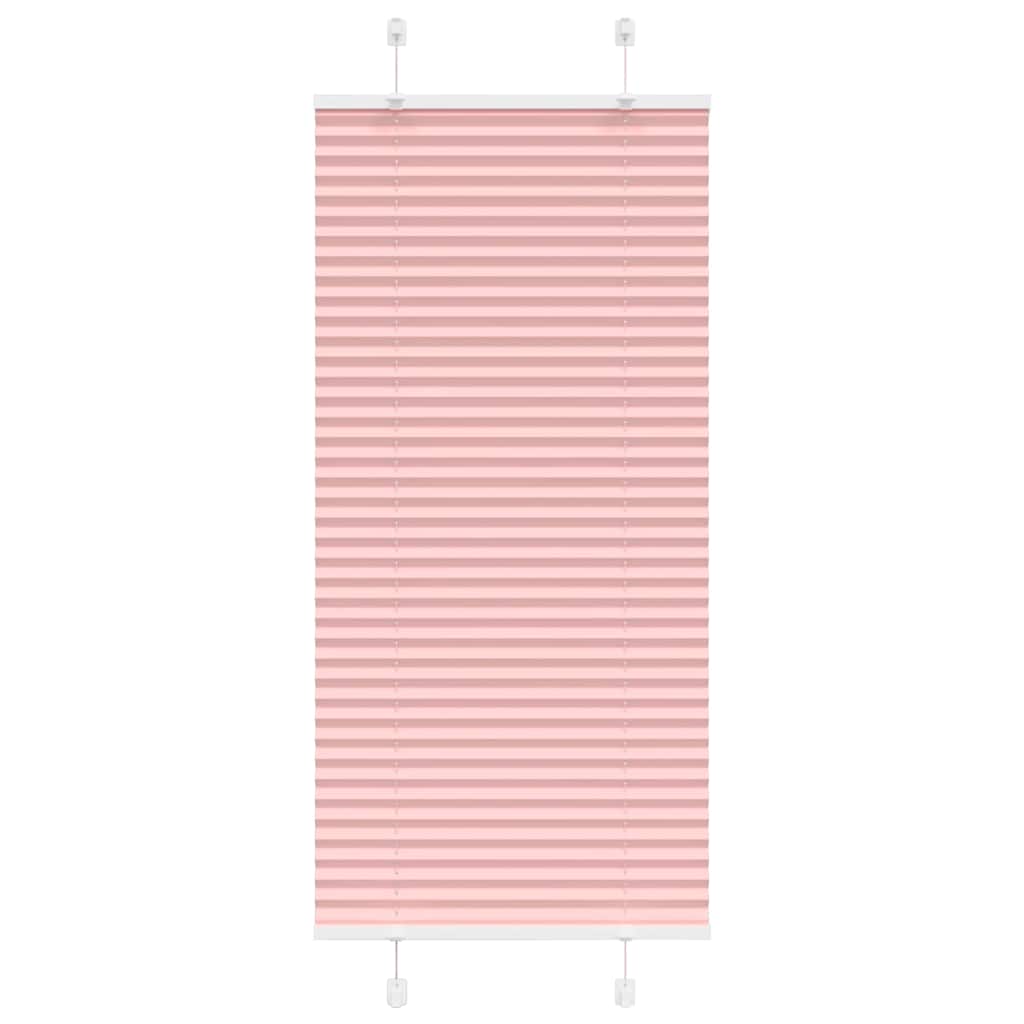 Store plissé rose 60x100 cm largeur tissu 59,4 cm polyester