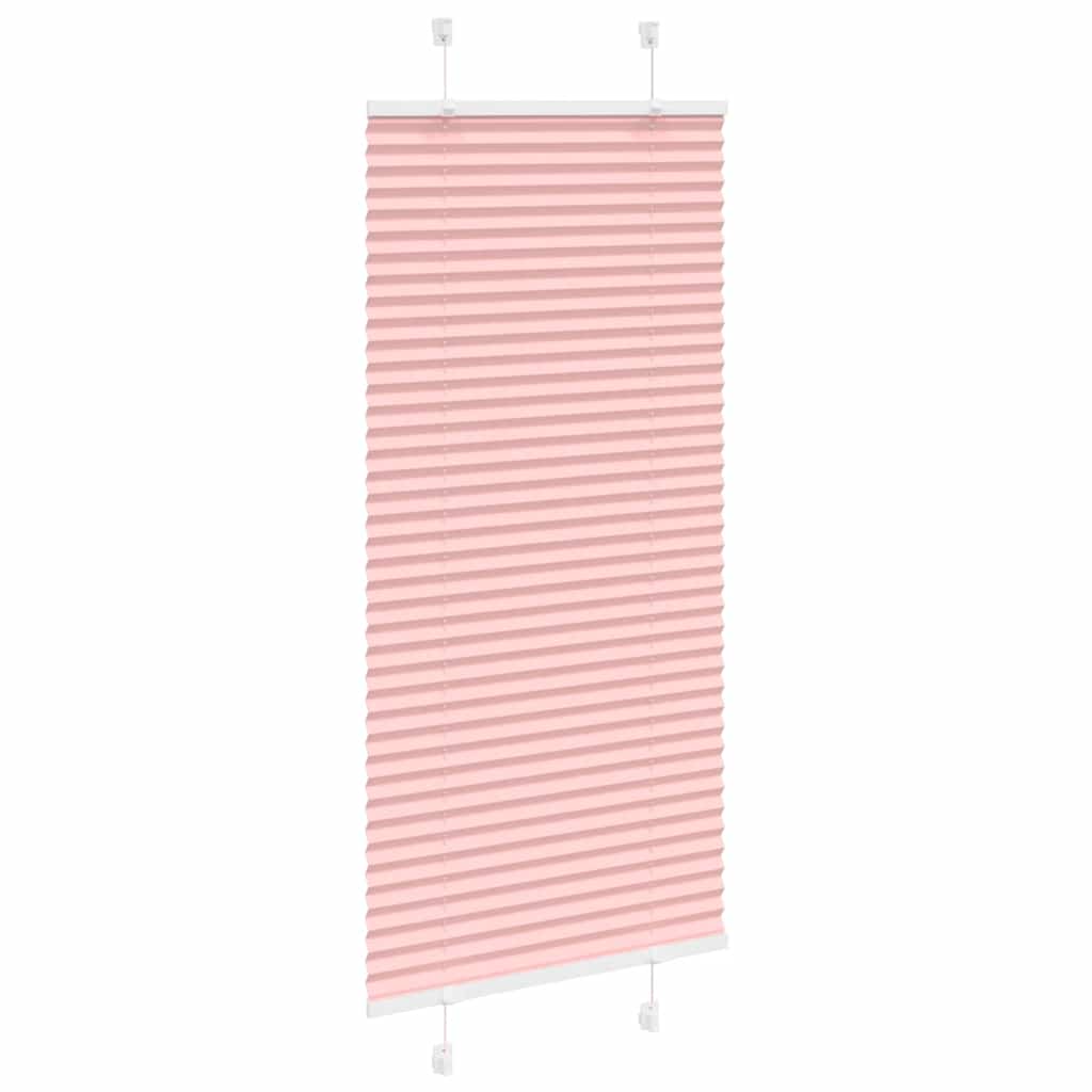 Store plissé rose 60x100 cm largeur tissu 59,4 cm polyester