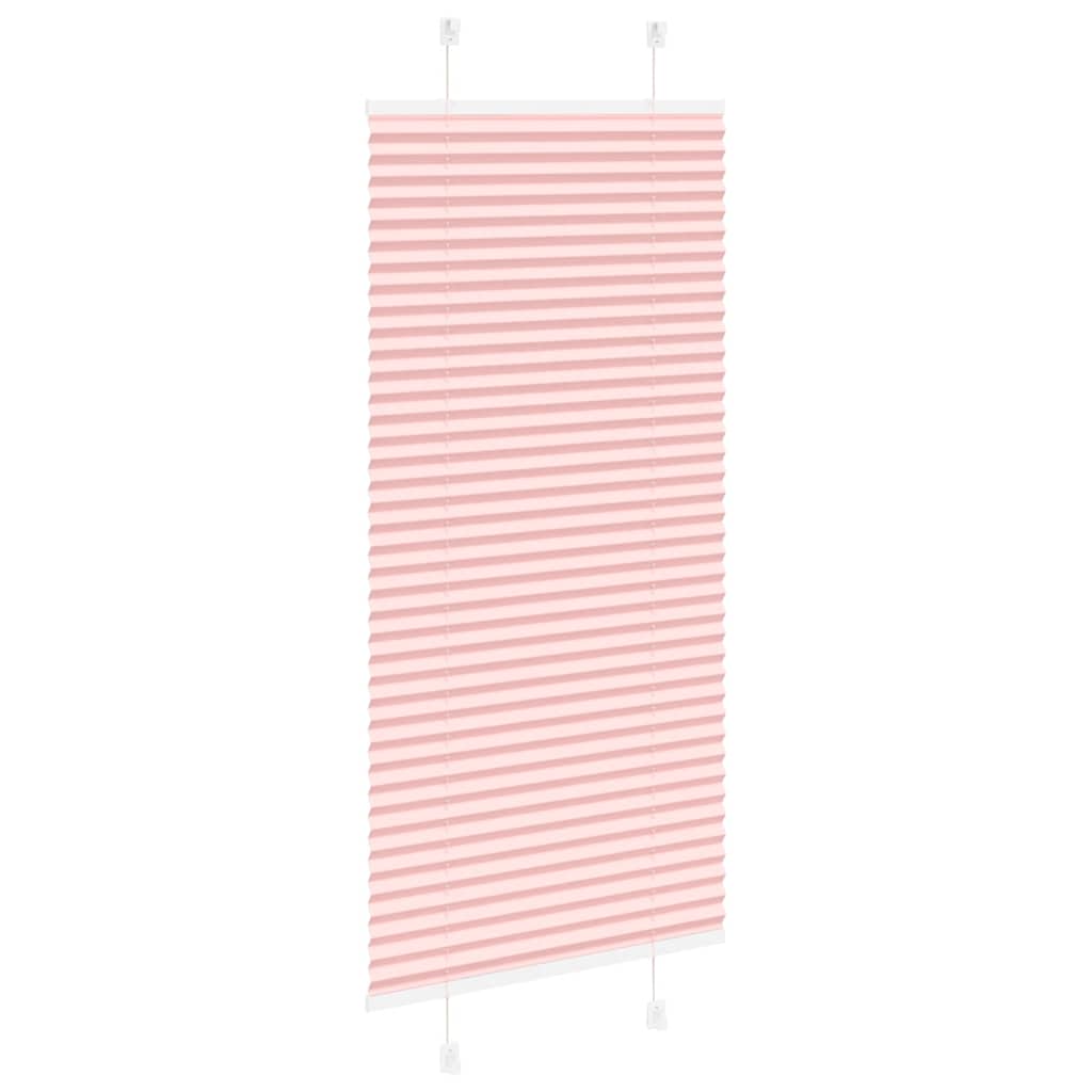 Store plissé rose 60x100 cm largeur tissu 59,4 cm polyester