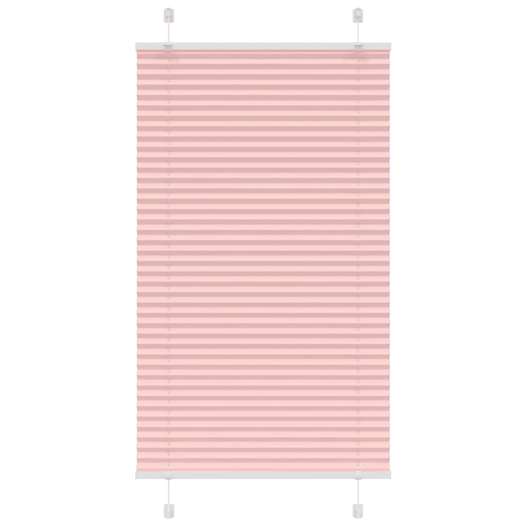 Store plissé rose 75x100 cm Largeur du tissu 74,4 cm Polyester