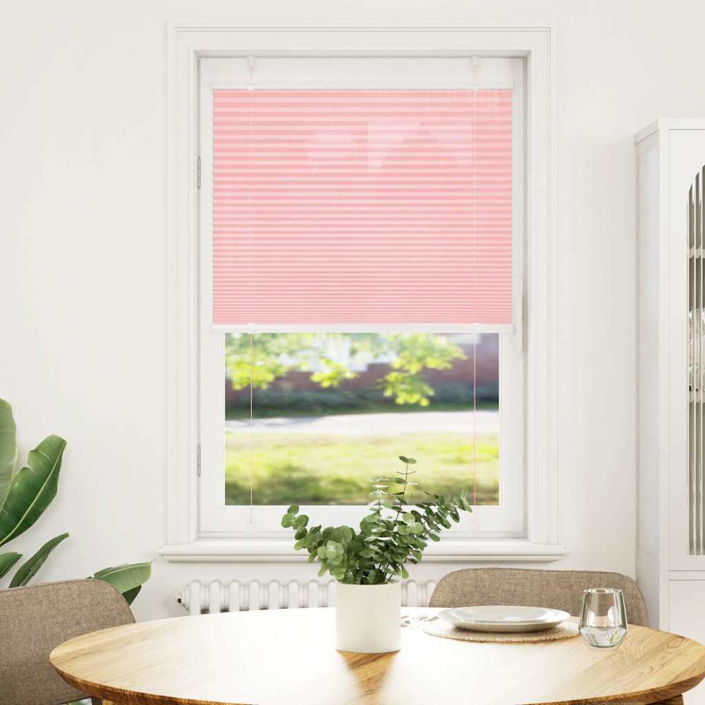Store plissé rose 75x100 cm Largeur du tissu 74,4 cm Polyester