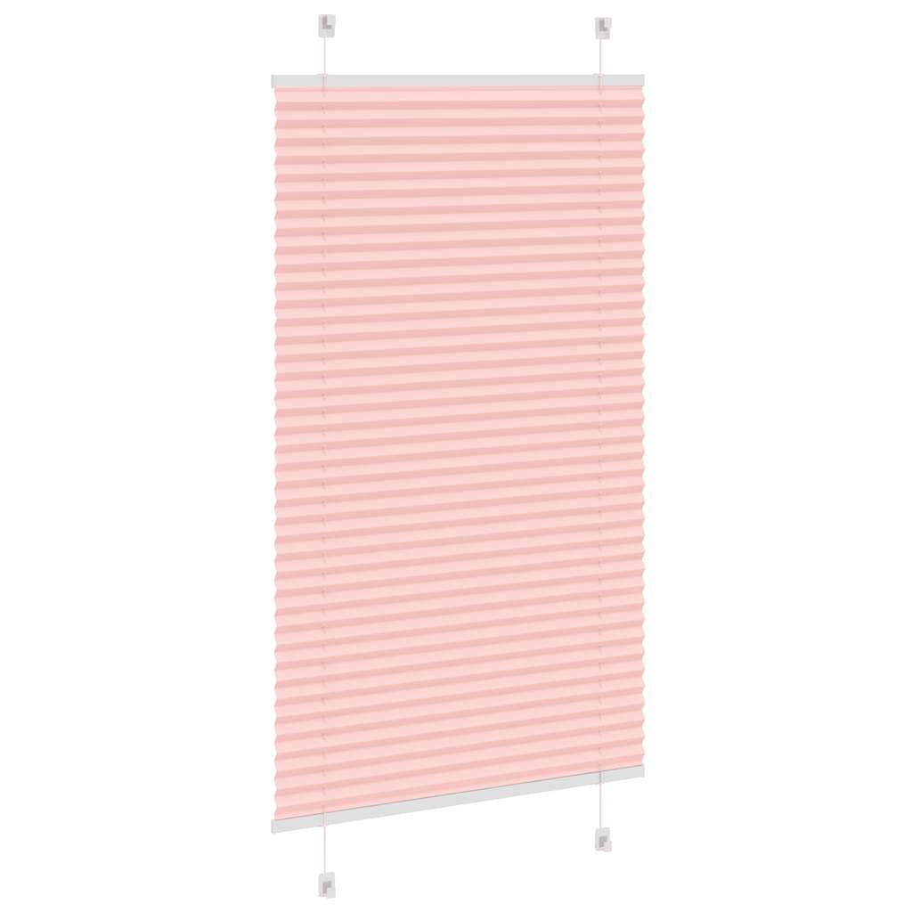 Store plissé rose 75x100 cm Largeur du tissu 74,4 cm Polyester