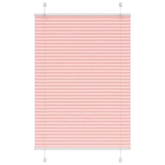 Pleated blind pink 85x100 cm fabric width 84.4 cm polyester