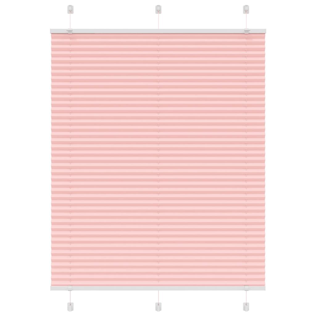 Store plissé rose 110x100 cm largeur tissu 109,4 cm polyester