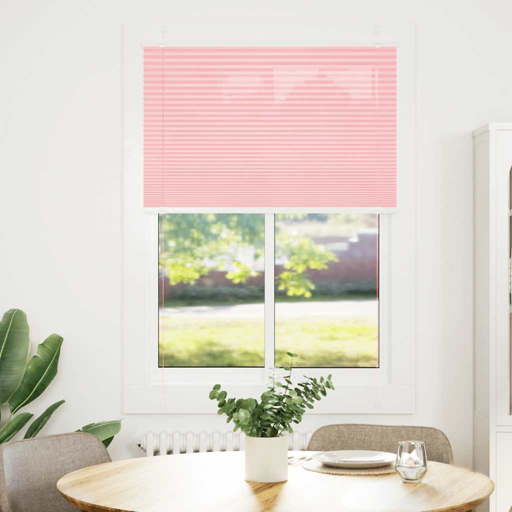 Store plissé rose 100x150 cm Largeur tissu 99,4 cm Polyester