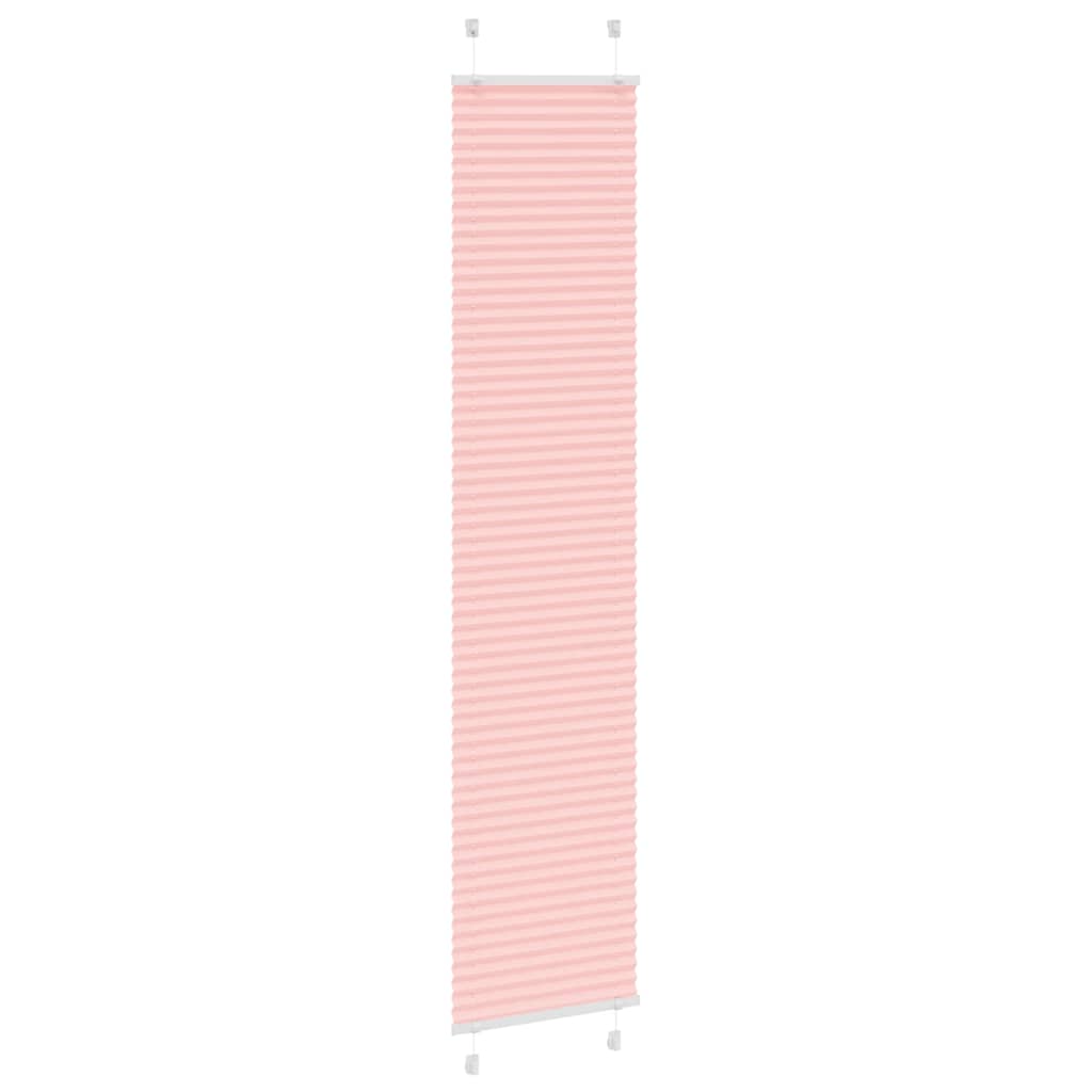 Store plissé rose 45x200 cm largeur tissu 44,4 cm polyester