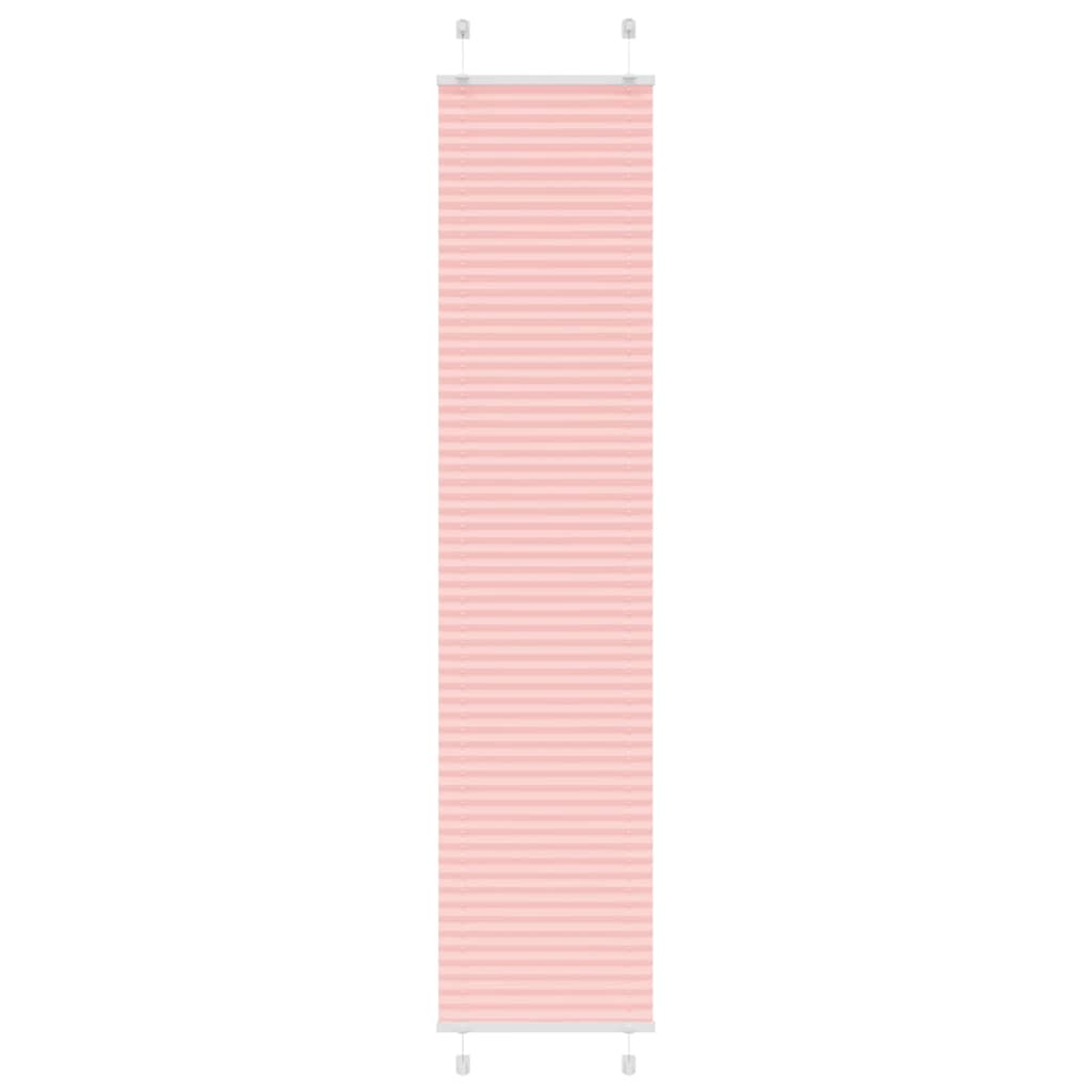 Store plissé rose 50x200 cm largeur tissu 49,4 cm polyester