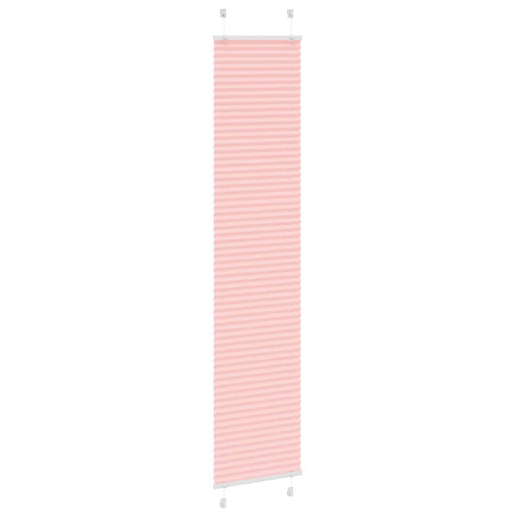 Store plissé rose 50x200 cm largeur tissu 49,4 cm polyester