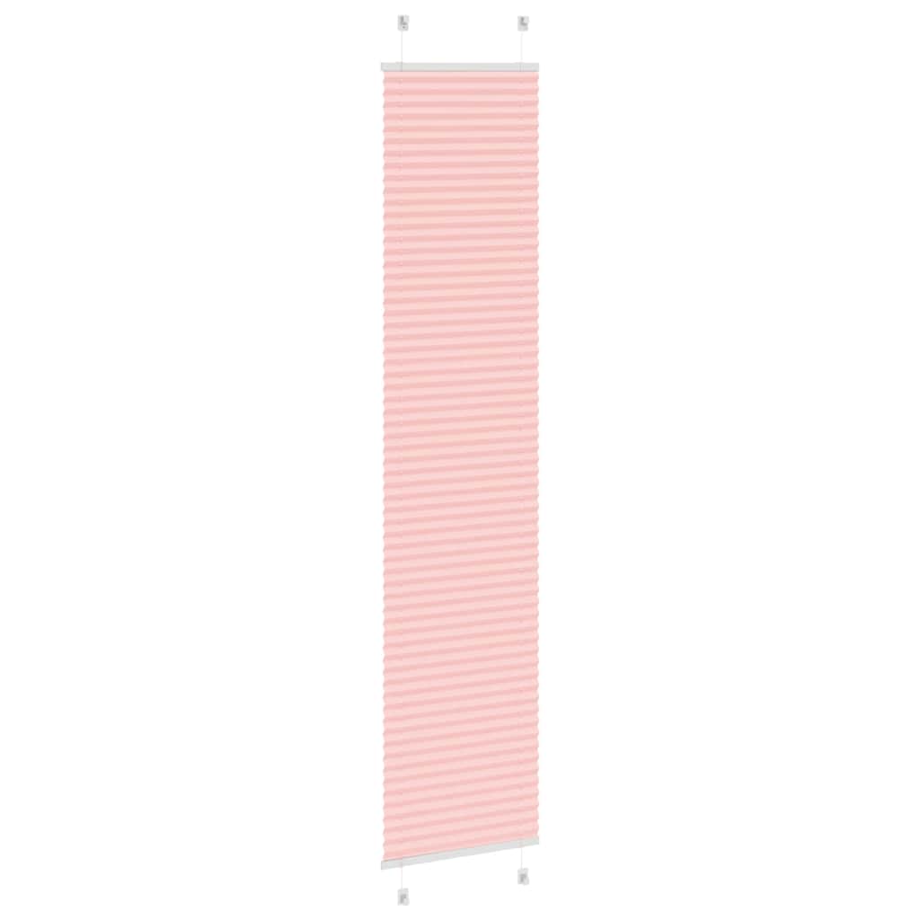 Store plissé rose 50x200 cm largeur tissu 49,4 cm polyester