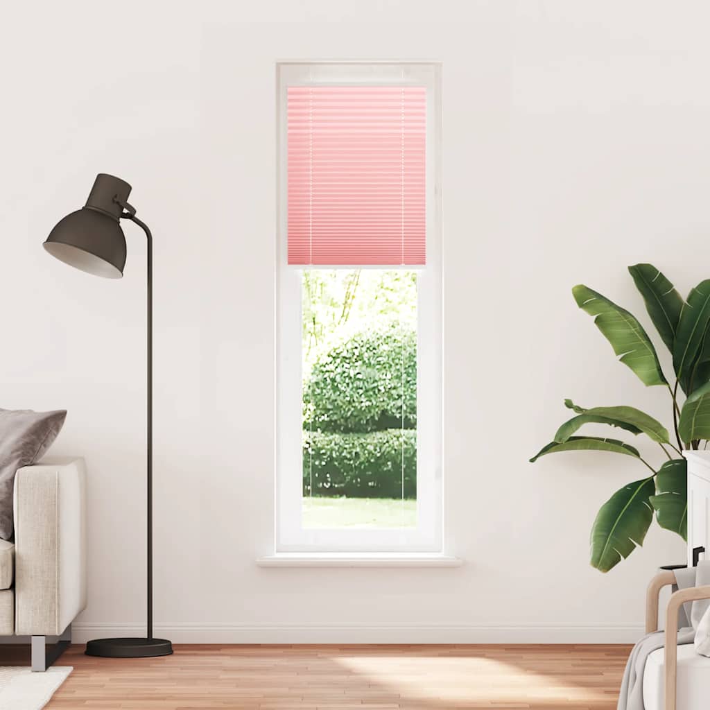 Store plissé rose 55x200 cm largeur tissu 54,4 cm polyester
