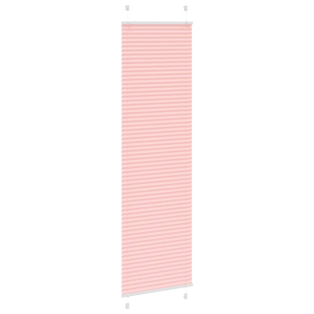 Store plissé rose 55x200 cm largeur tissu 54,4 cm polyester