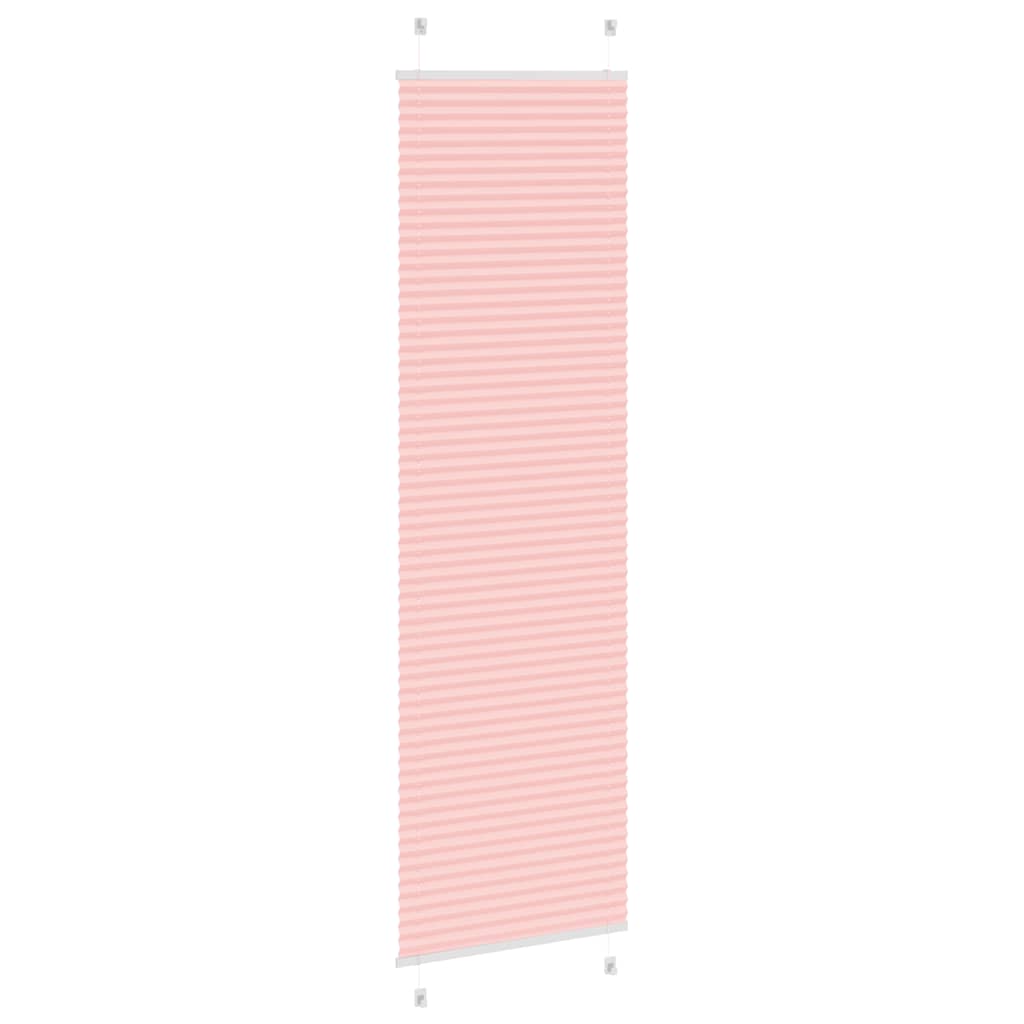 Store plissé rose 55x200 cm largeur tissu 54,4 cm polyester
