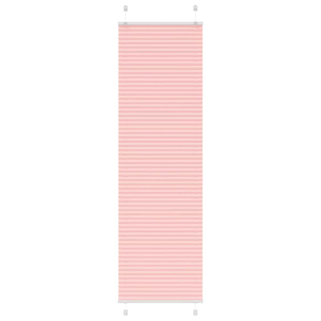 Store plissé rose 60x200 cm largeur tissu 59,4 cm polyester