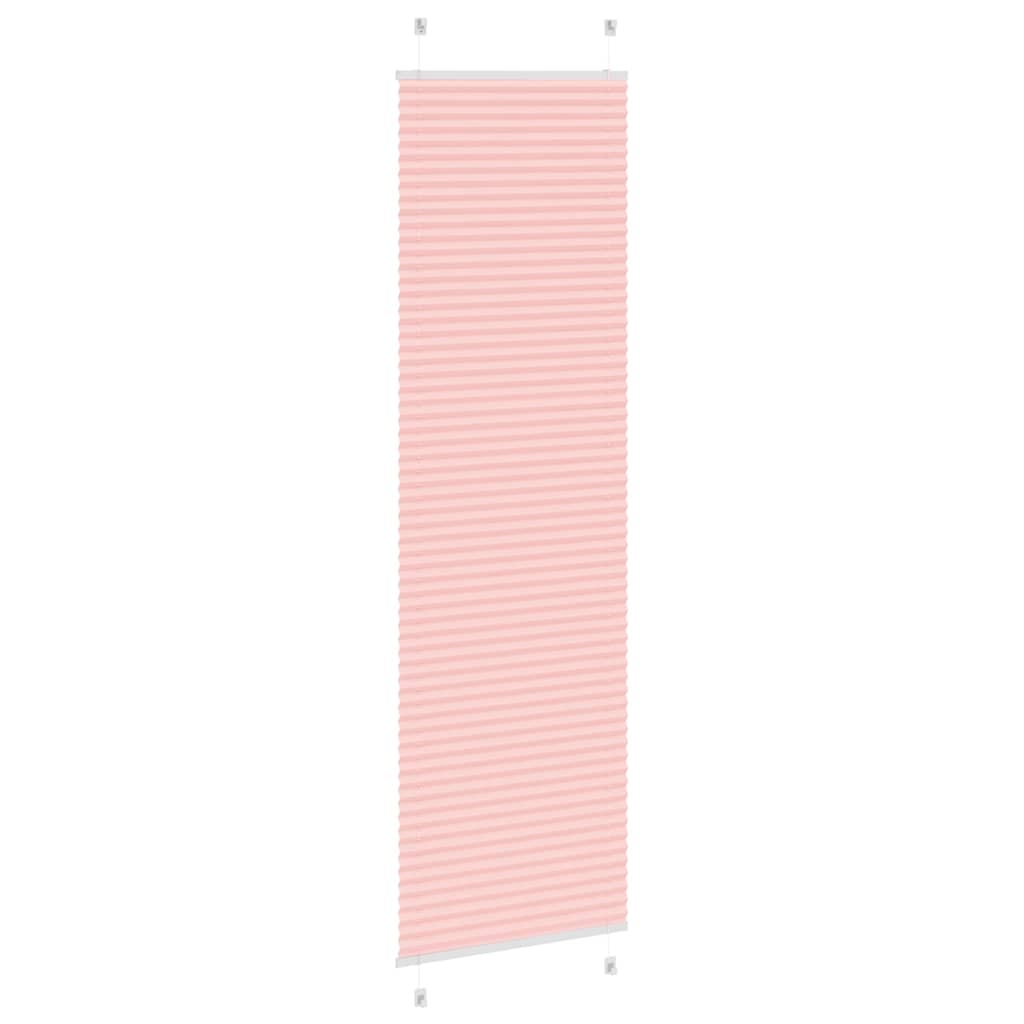 Store plissé Rose 65x200 cm largeur tissu 64,4 cm Polyester