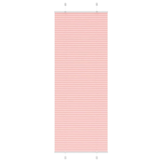 Pleated Blind Pink 70x200 cm Fabric Width 69.4 cm Polyester