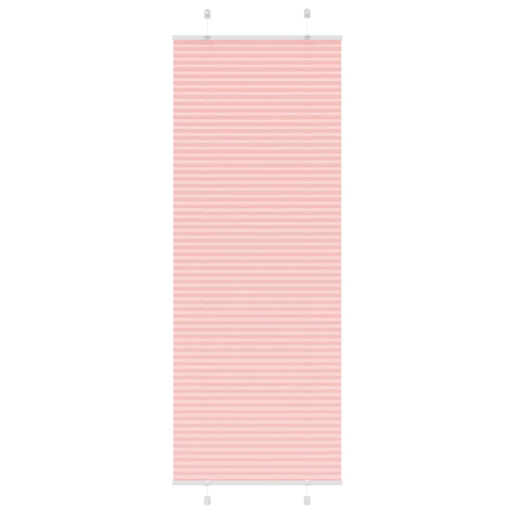 Store plissé rose 80x200 cm largeur du tissu 79,4 cm polyester