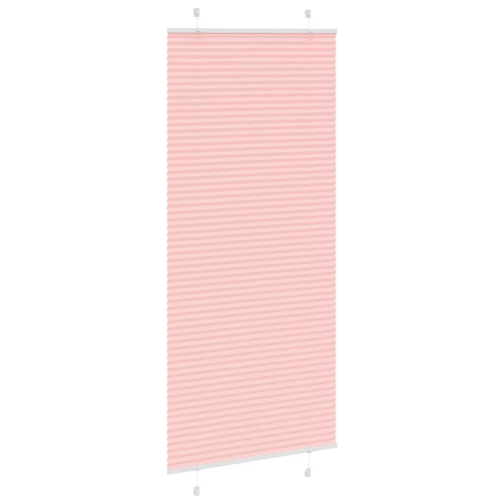 Store plissé rose 85x200 cm largeur de tissu 84,4 cm polyester