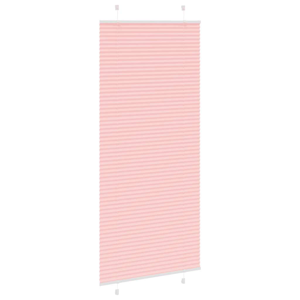 Store plissé rose 85x200 cm largeur de tissu 84,4 cm polyester