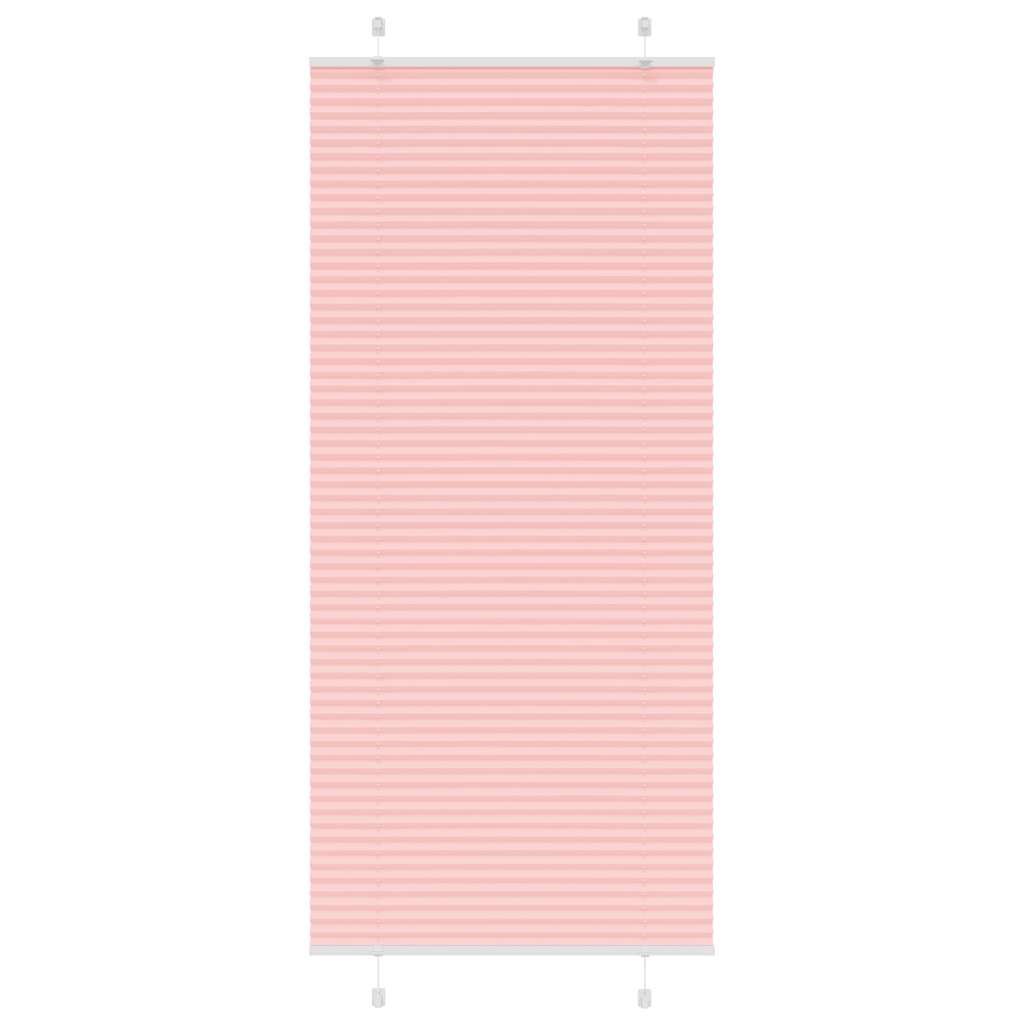Store plissé rose 95x200 cm Largeur du tissu 94,4 cm Polyester