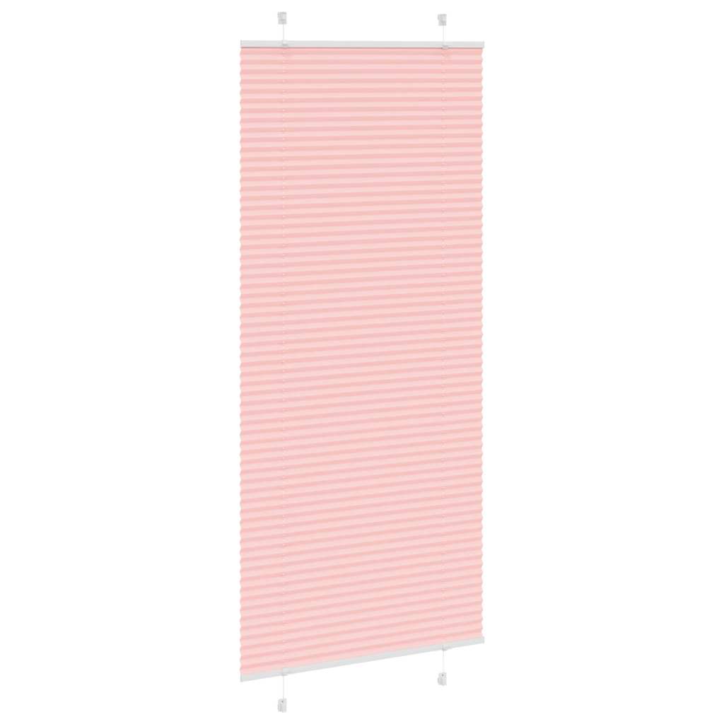 Store plissé rose 100x200 cm Largeur tissu 99,4 cm Polyester