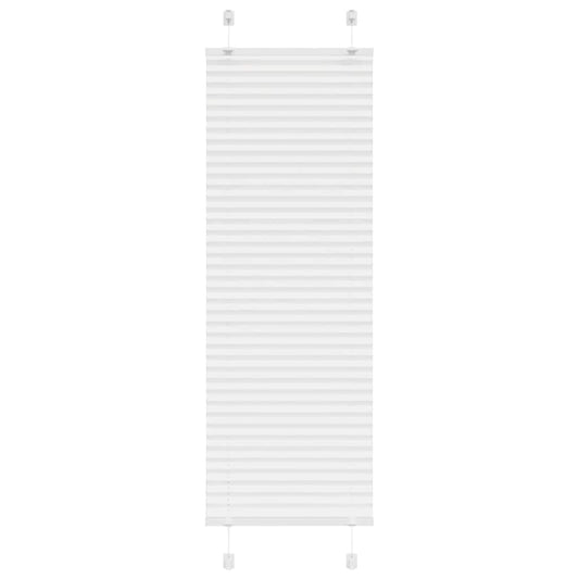 Store plissé blanc 40x100 cm largeur tissu 39,4 cm polyester