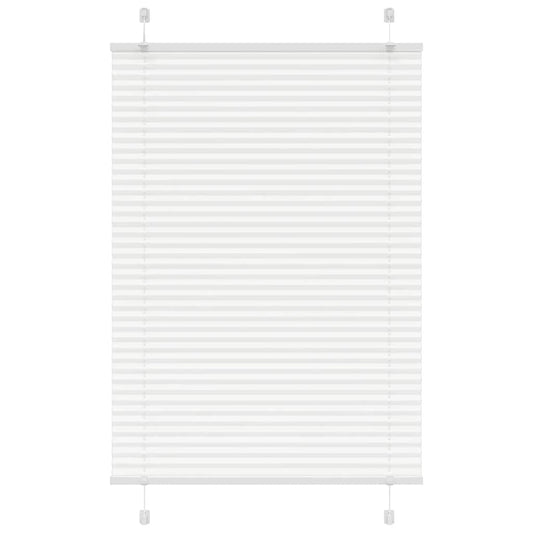 Pleated Blind White 95x100 cm Fabric Width 94.4 cm Polyester