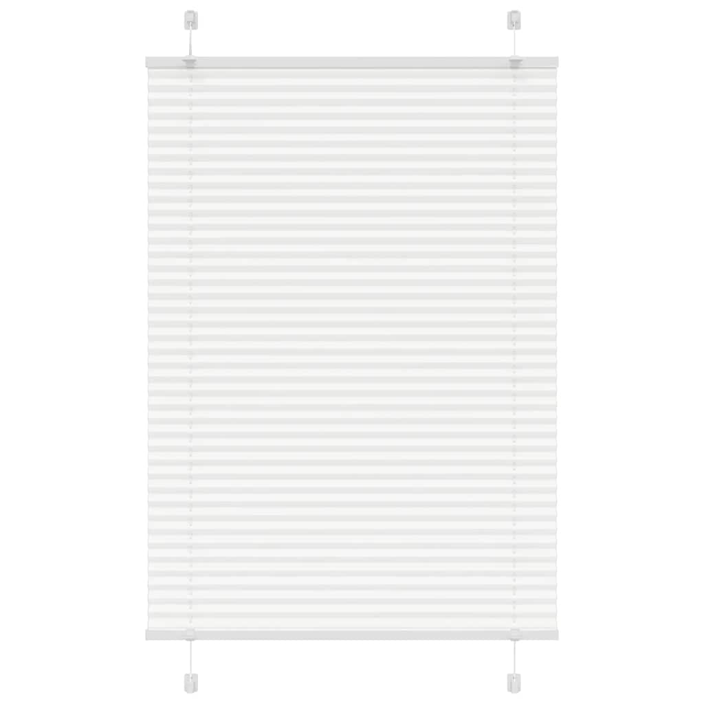 Store plissé blanc 100x100 cm Largeur tissu 99,4 cm Polyester