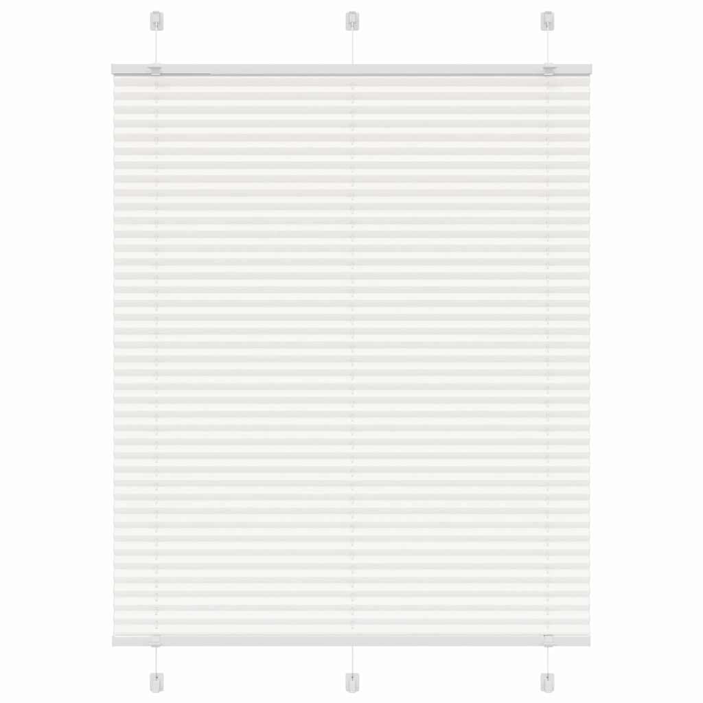 Store plissé blanc 110x100 cm largeur tissu 109,4 cm polyester
