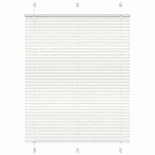 Store plissé blanc 110x100 cm largeur tissu 109,4 cm polyester