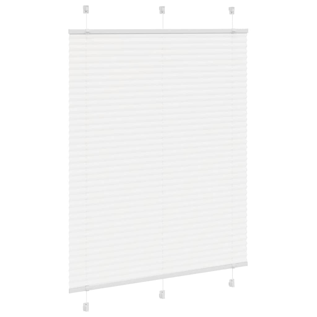 Store plissé blanc 110x100 cm largeur tissu 109,4 cm polyester