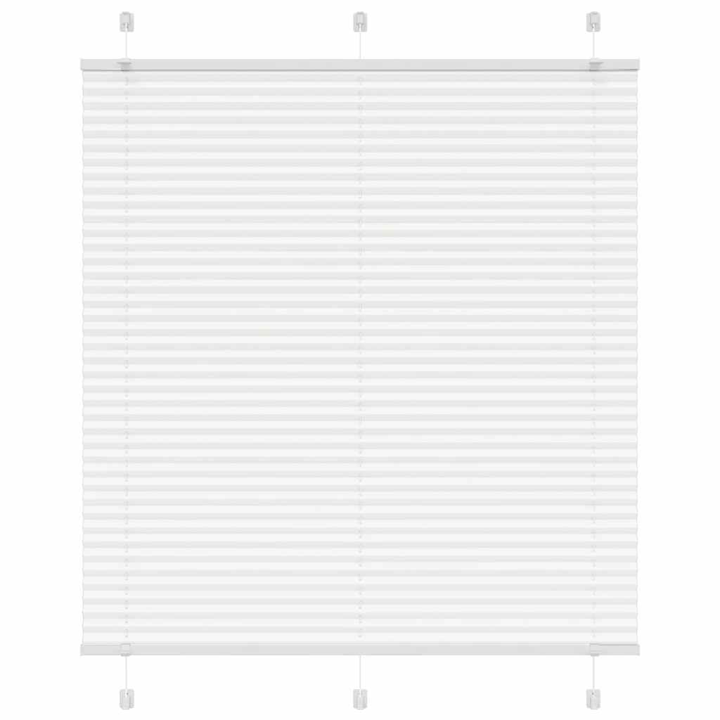 Store plissé blanc 115x100 cm largeur tissu 114,4 cm polyester