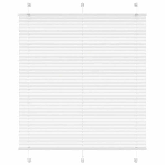 Store plissé blanc 115x100 cm largeur tissu 114,4 cm polyester