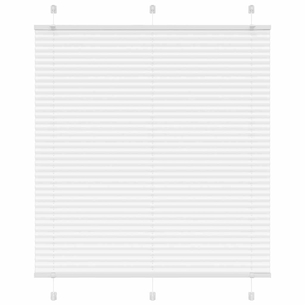 Store plissé blanc 120x100 cm largeur tissu 119,4 cm polyester