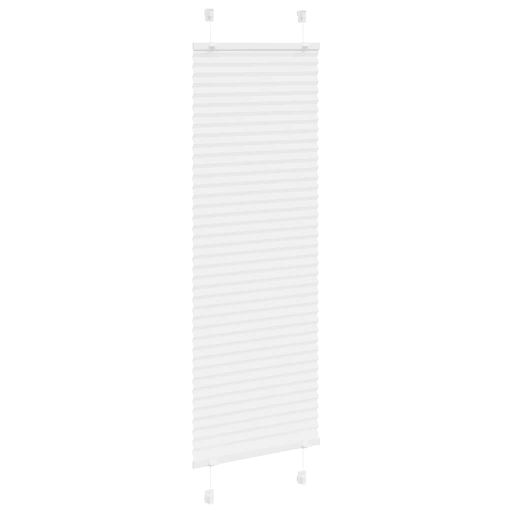 Store plissé blanc 40x150 cm Largeur du tissu 39,4 cm Polyester