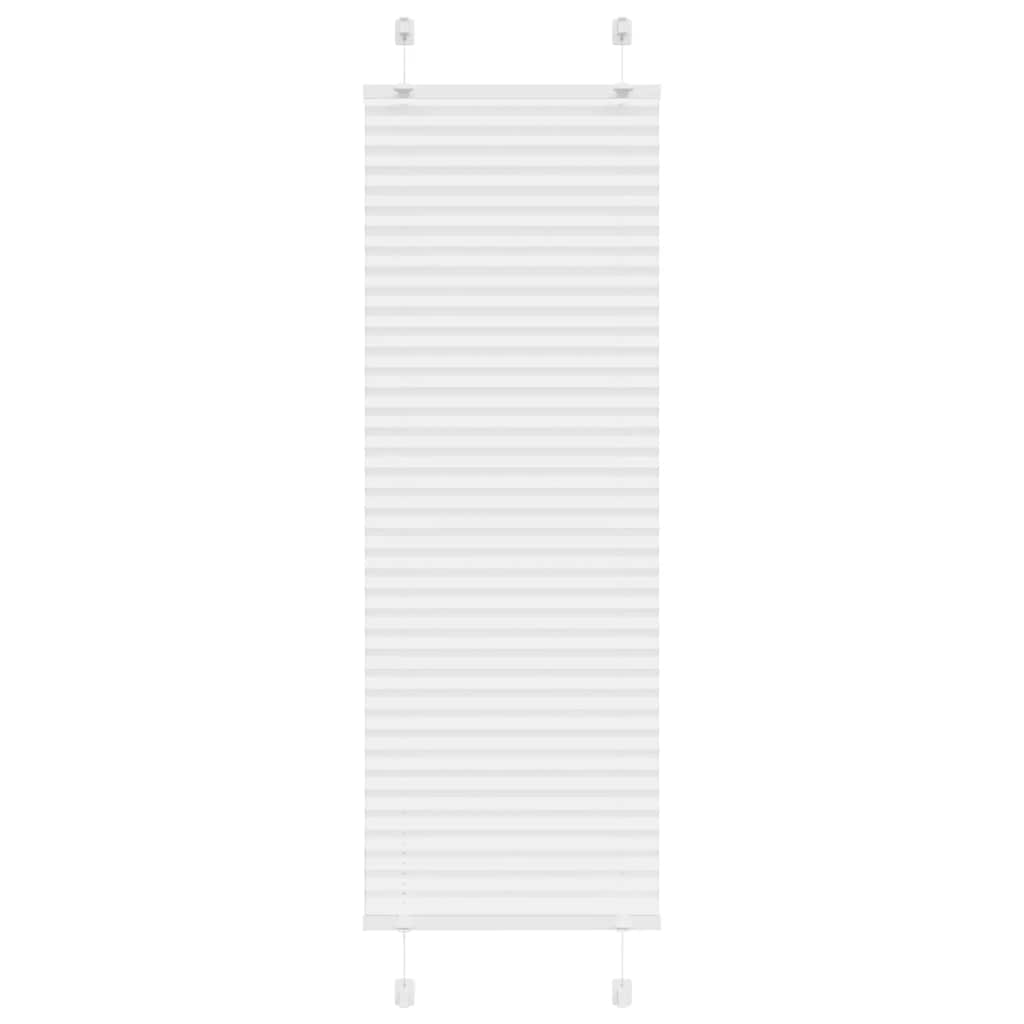 Store plissé blanc 45x150 cm largeur du tissu 44,4 cm polyester
