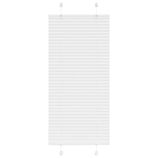 Store plissé blanc 55x150 cm largeur du tissu 54,4 cm polyester