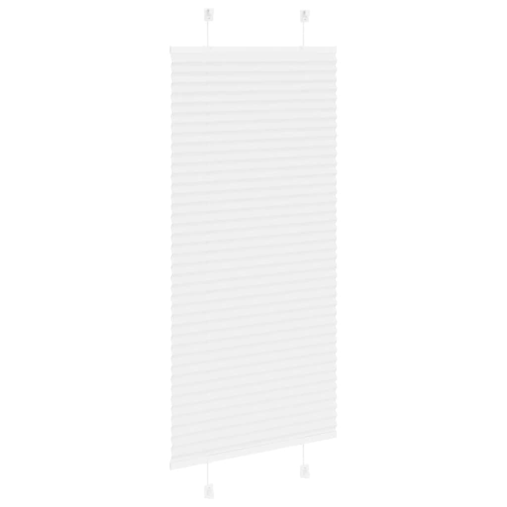Store plissé blanc 55x150 cm largeur du tissu 54,4 cm polyester
