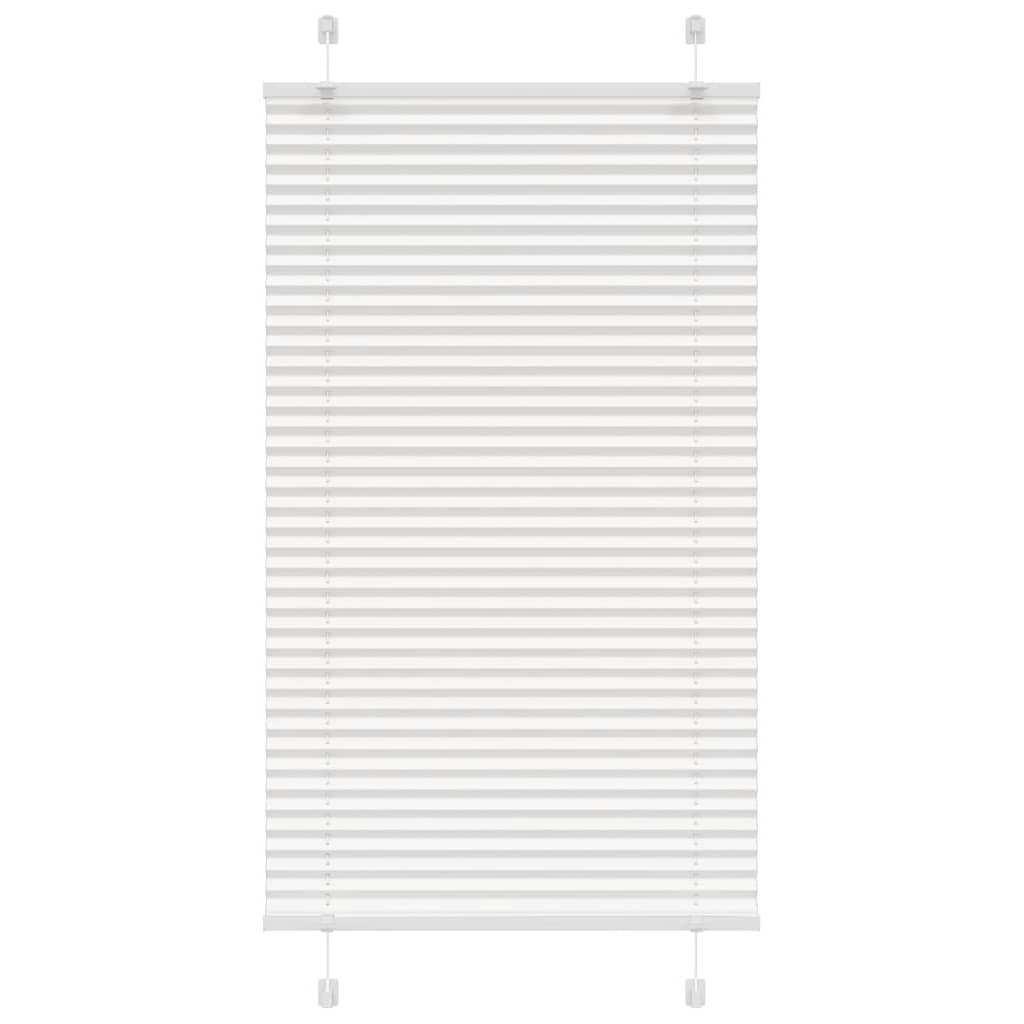 Store plissé blanc 70x150 cm largeur tissu 69,4 cm polyester