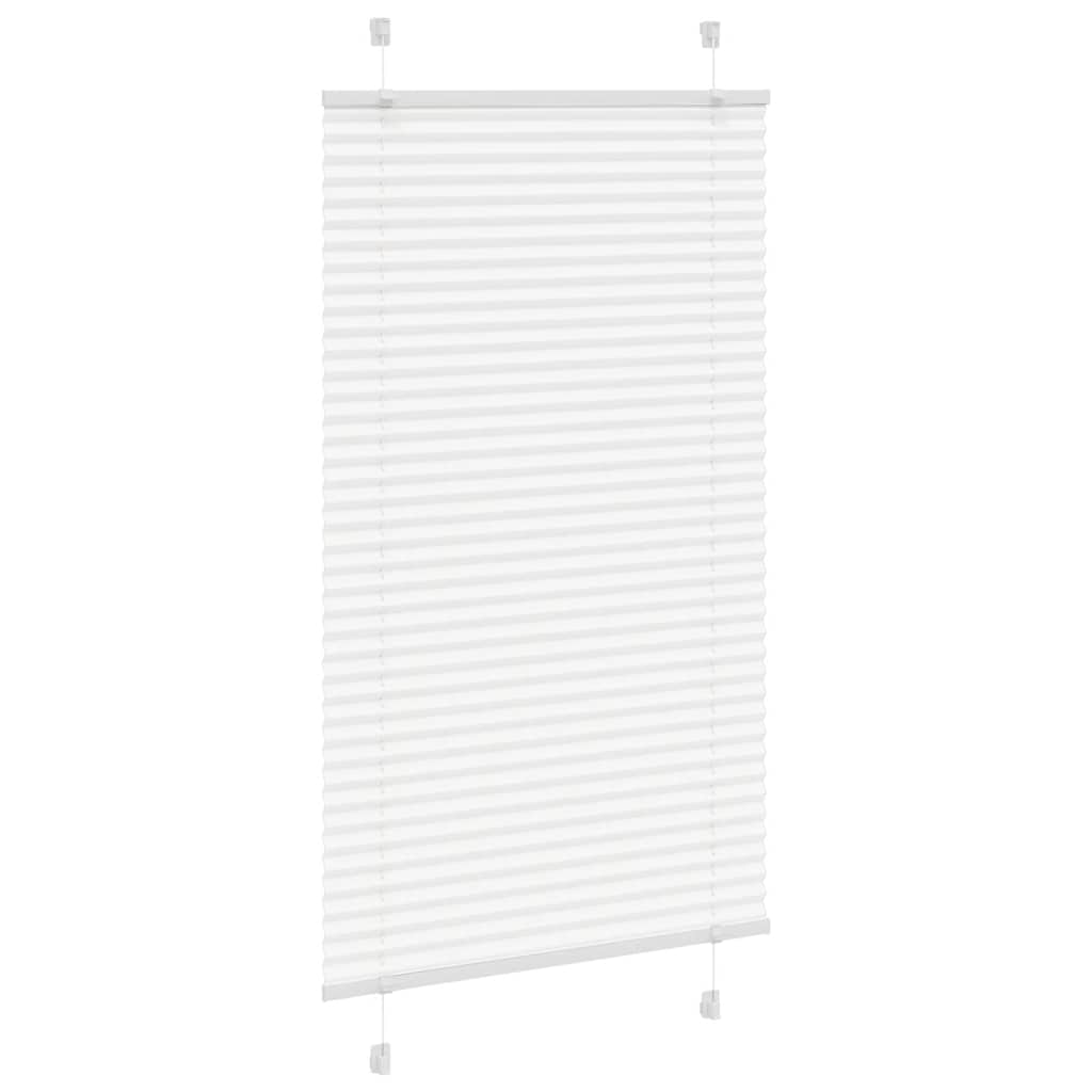 Store plissé blanc 70x150 cm largeur tissu 69,4 cm polyester