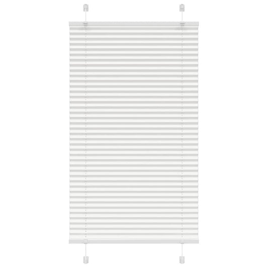 Pleated Blind White 75x150 cm Fabric Width 74.4 cm Polyester