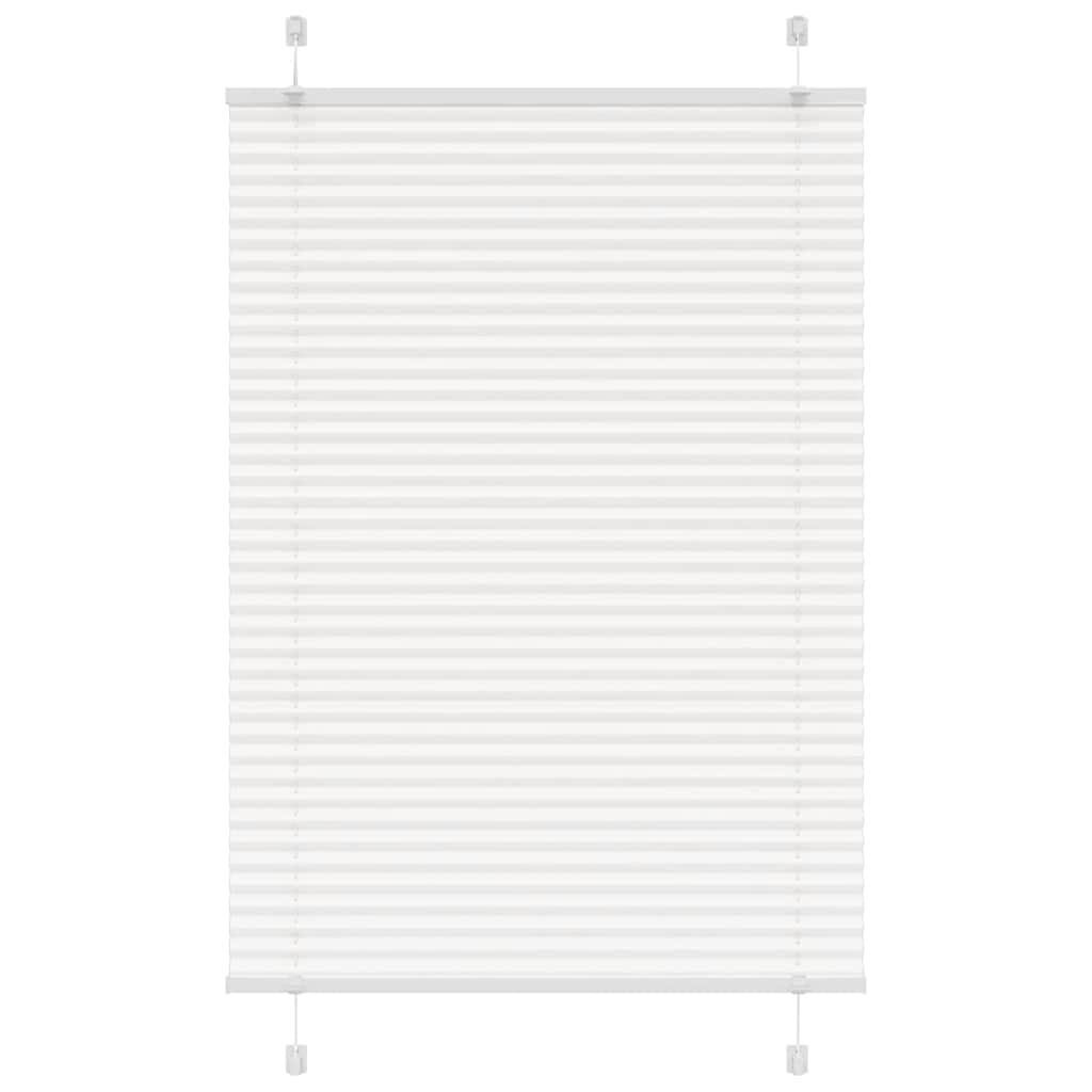 Store plissé blanc 100x150 cm largeur du tissu 99,4 cm polyester