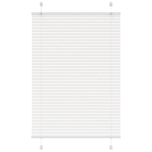 Store plissé blanc 100x150 cm largeur du tissu 99,4 cm polyester