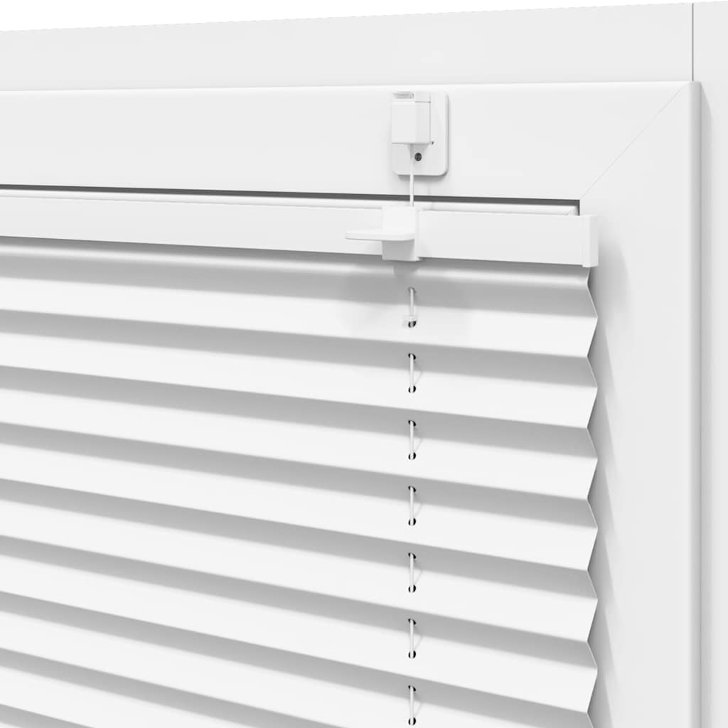 Pleated Blind White 105x150 cm Fabric width 104.4 cm Polyester