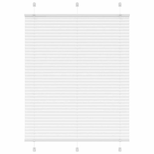 Store plissé blanc 110x150 cm largeur du tissu 109,4 cm polyester