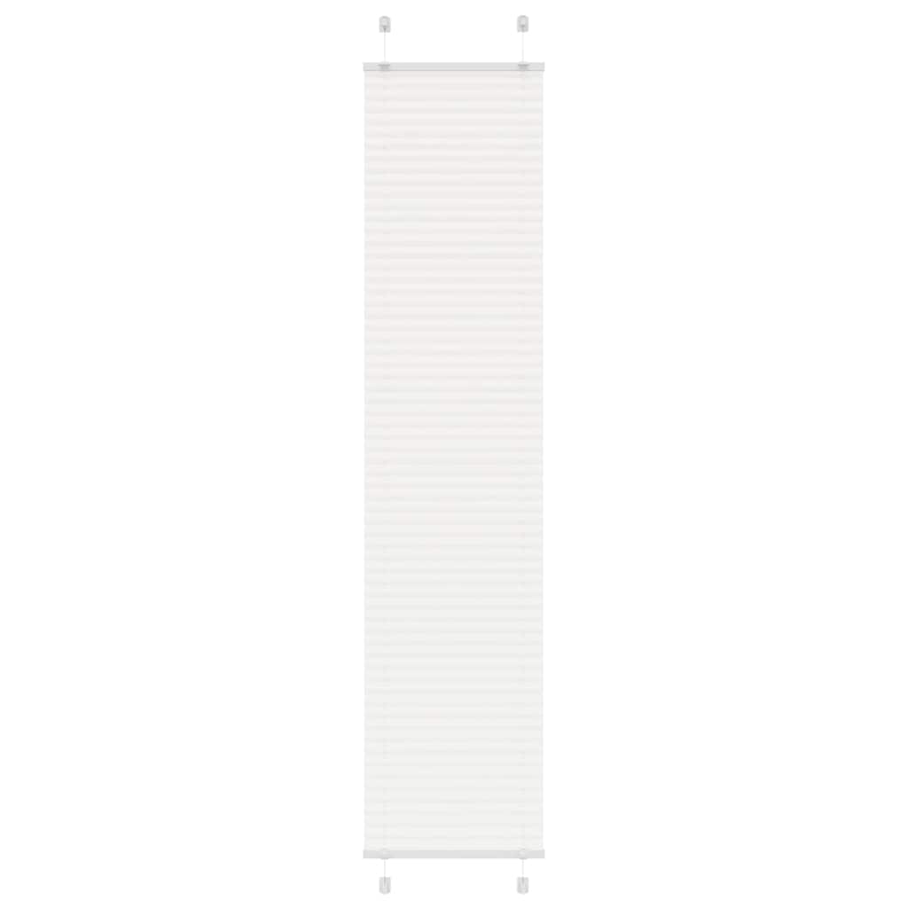 Store plissé blanc 40x200 cm Largeur du tissu 39,4 cm Polyester