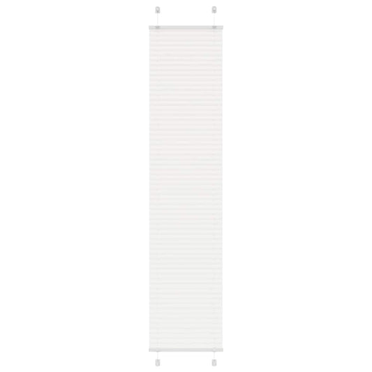 Pleated Blind White 40x200 cm Fabric Width 39.4 cm Polyester